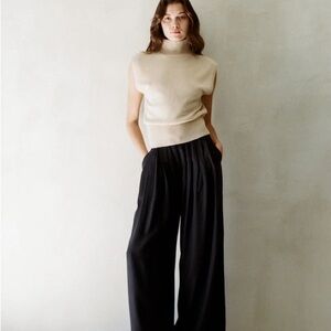 Elegant Black Wide-Leg Pants